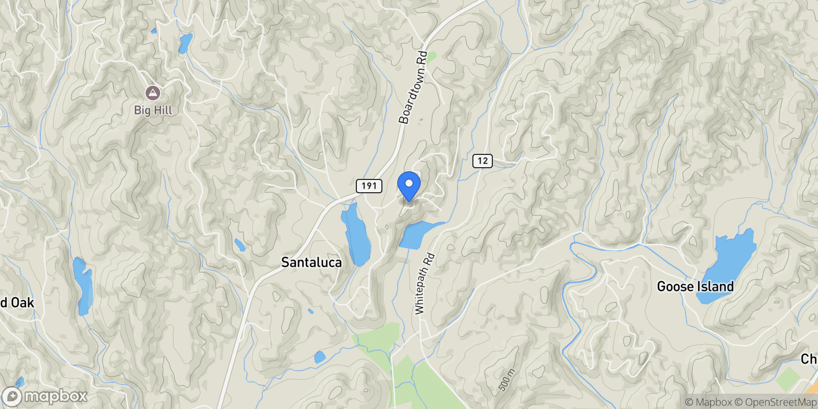 Map showing 99 Dustin Drive S, Ellijay, Georgia, United States.