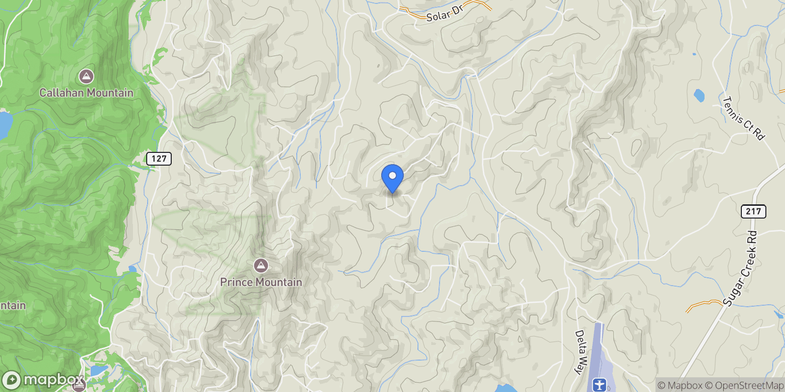 Map showing 750 Laurel Circle, Blue Ridge, Georgia, United States.