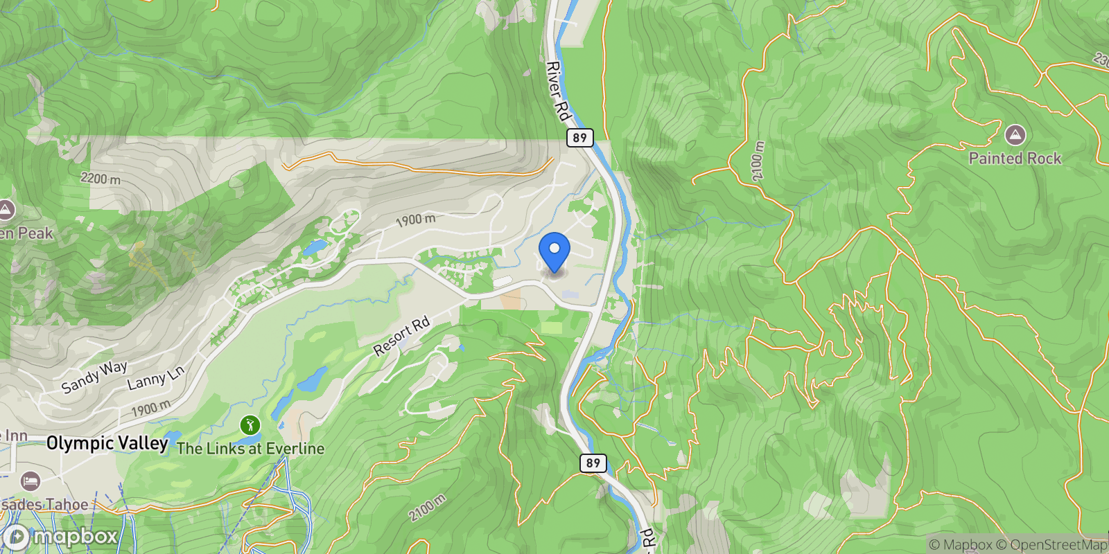 Map showing 211 Palisades Cir, Olympic Valley, CA 96146, Olympic Valley, CA, United States.