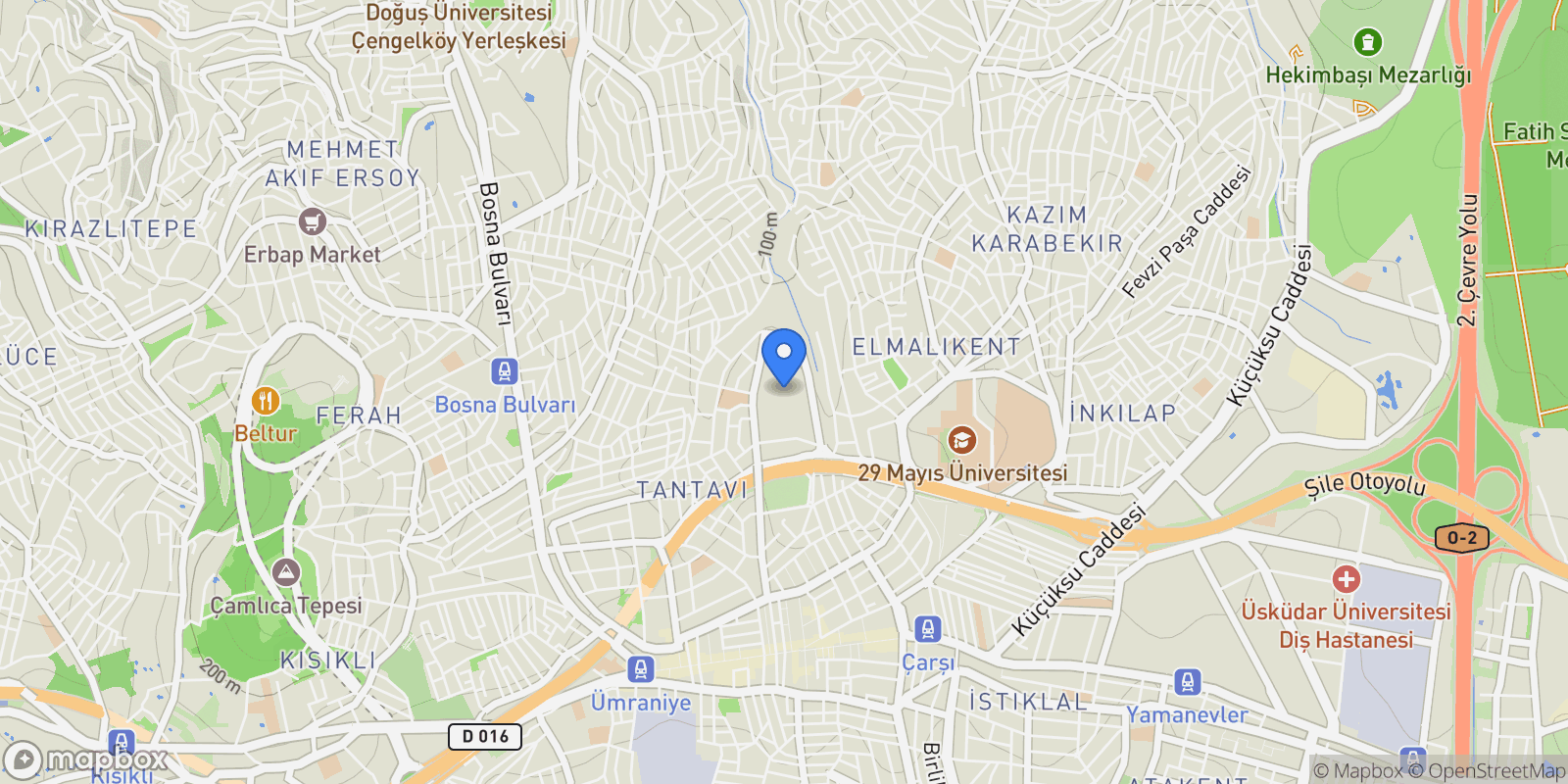 Map showing Exen Istanbul, İstanbul, Turkey.