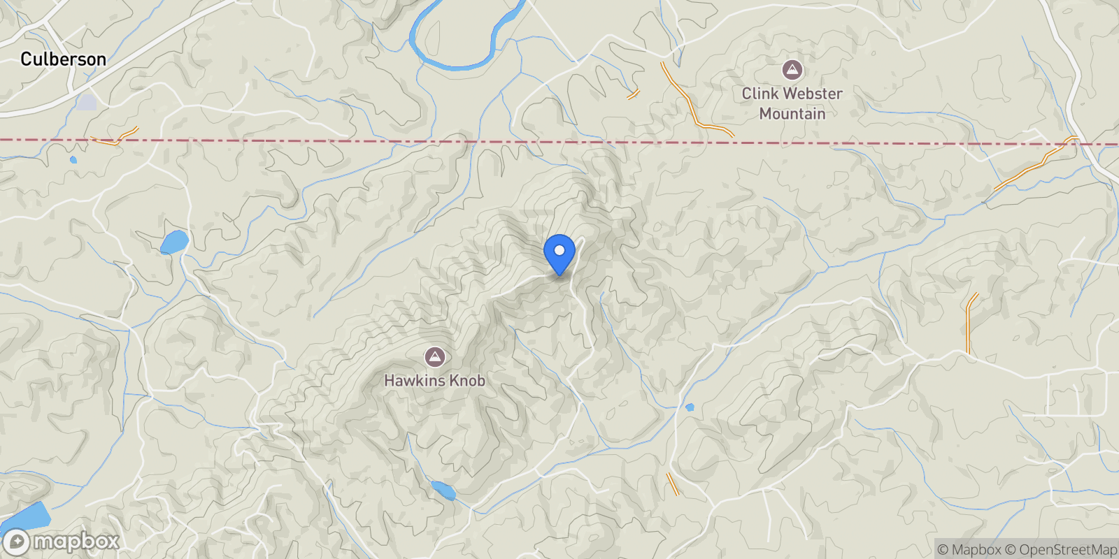 Map showing 799 Bruce Mountain Road, Morganton, Georgia, United States.