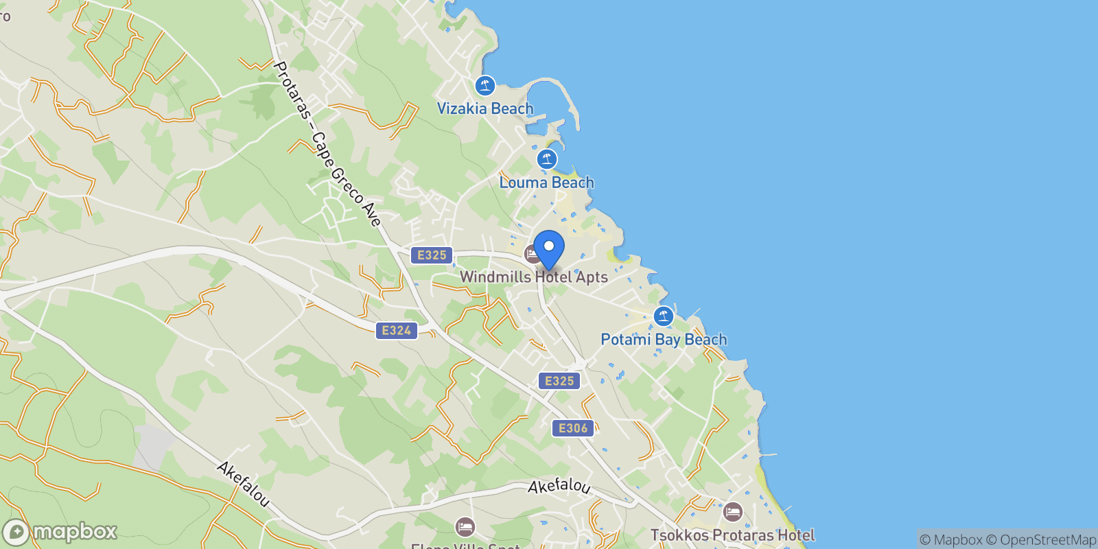 Map showing Famagusta, Paralimni, Famagusta, Cyprus.