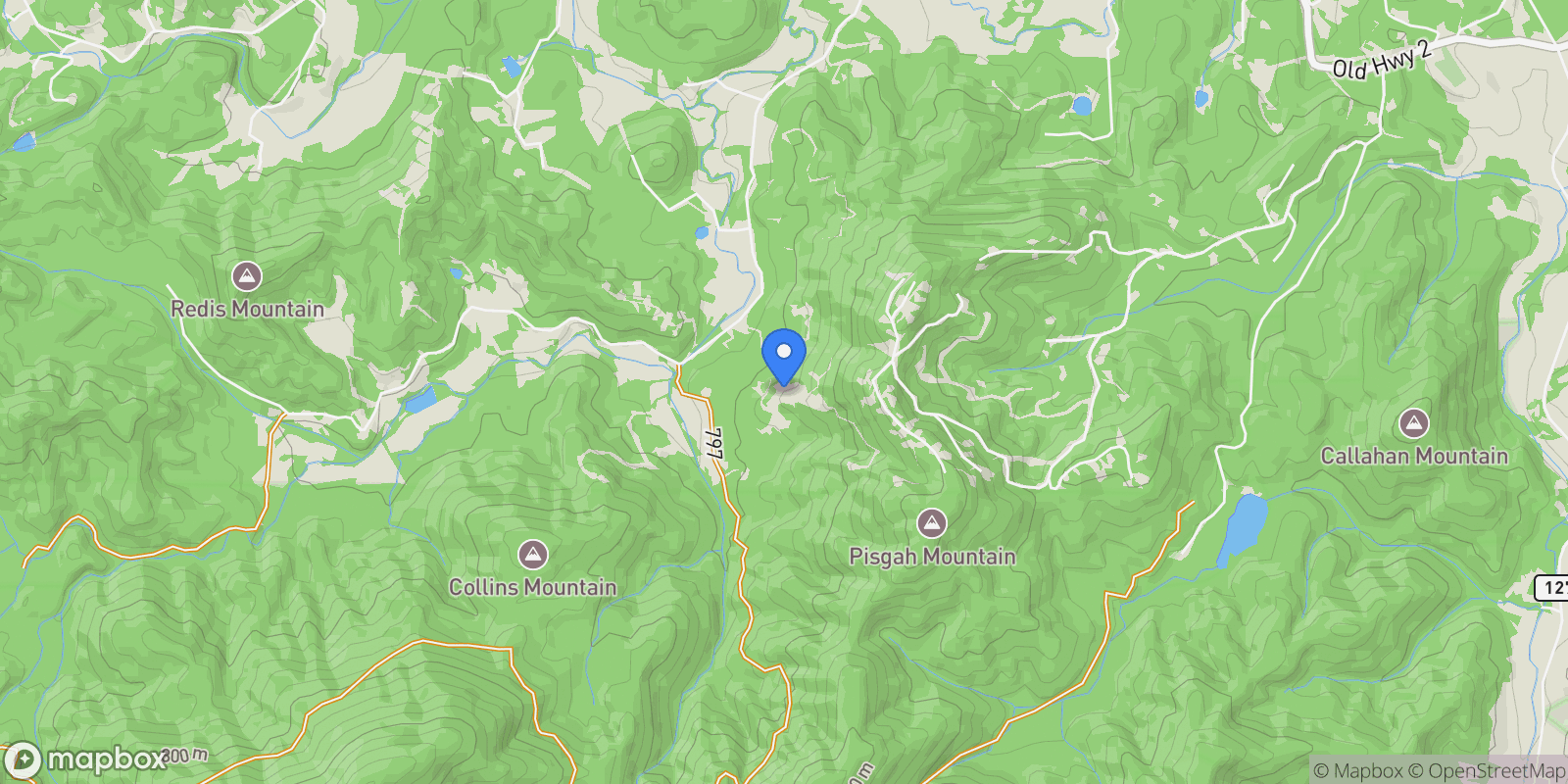 Map showing 9 Quail Hollow, Blue Ridge, Georgia, United States.
