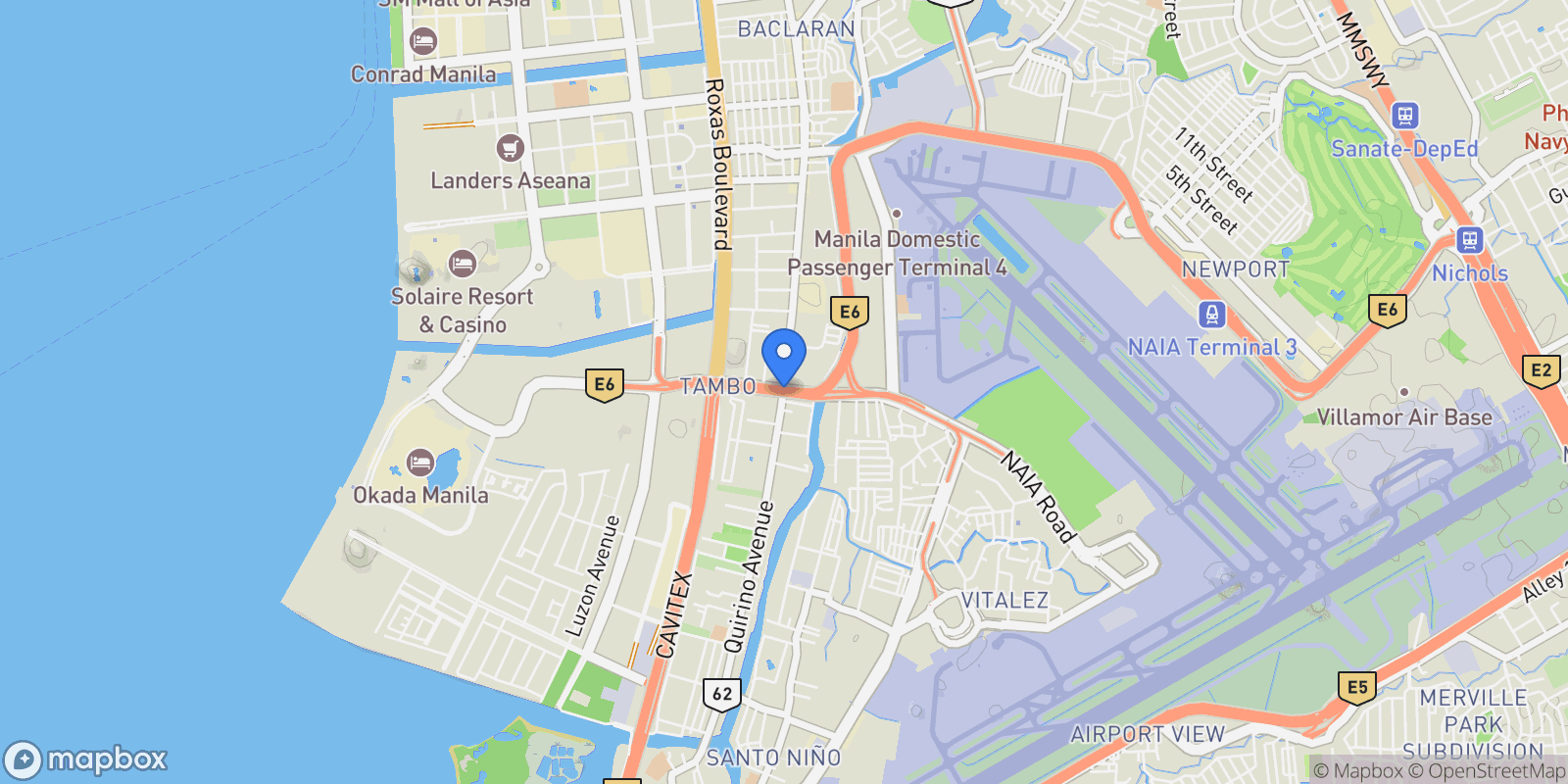 Map showing Metro Manila, Parañaque, Metro Manila, Philippines.