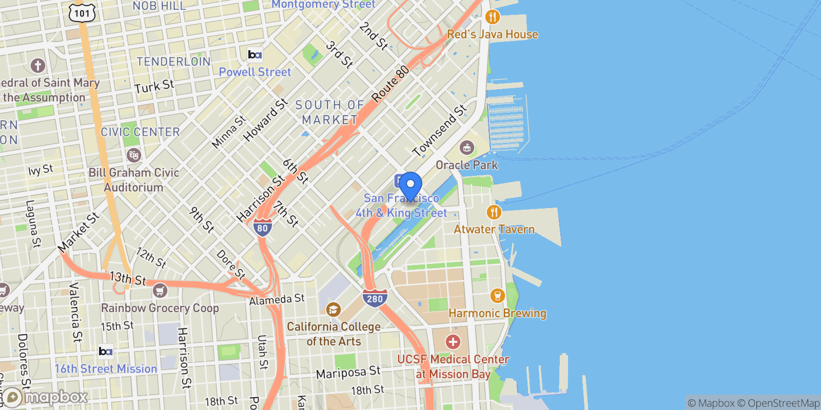 Map showing 235 Berry Street 417, San Francisco, CA 94158, San Francisco, California, United States.