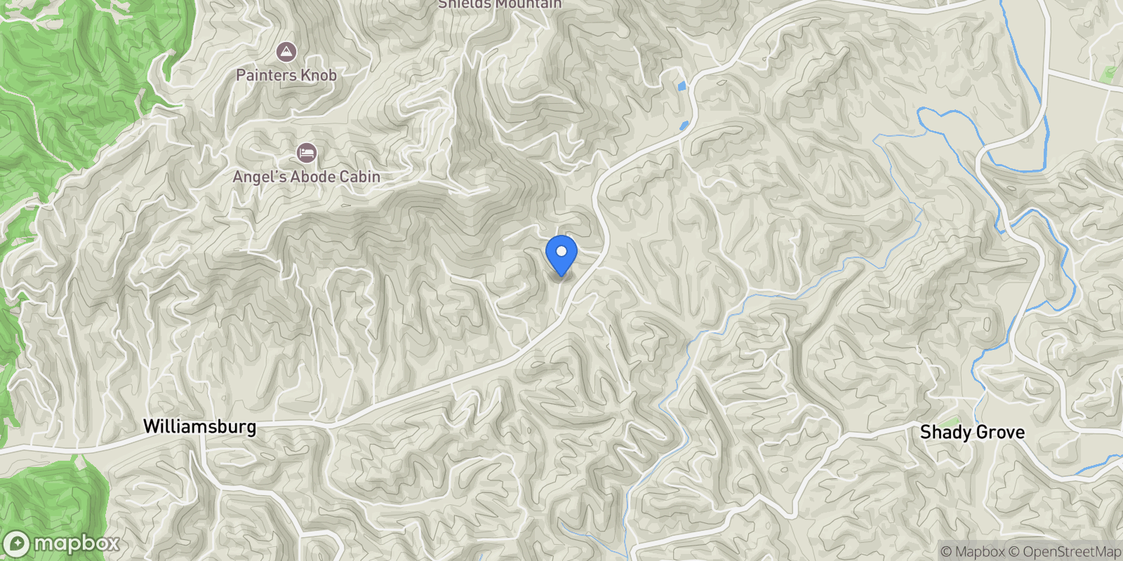 Map showing 1843 Wild Briar Trail, John Sevier, TN 37876, Sevierville, Tennessee, United States.