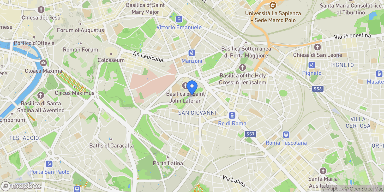 Map showing Via Locri, 00183 Roma RM, Italy, Rome, Lazio, Italy.