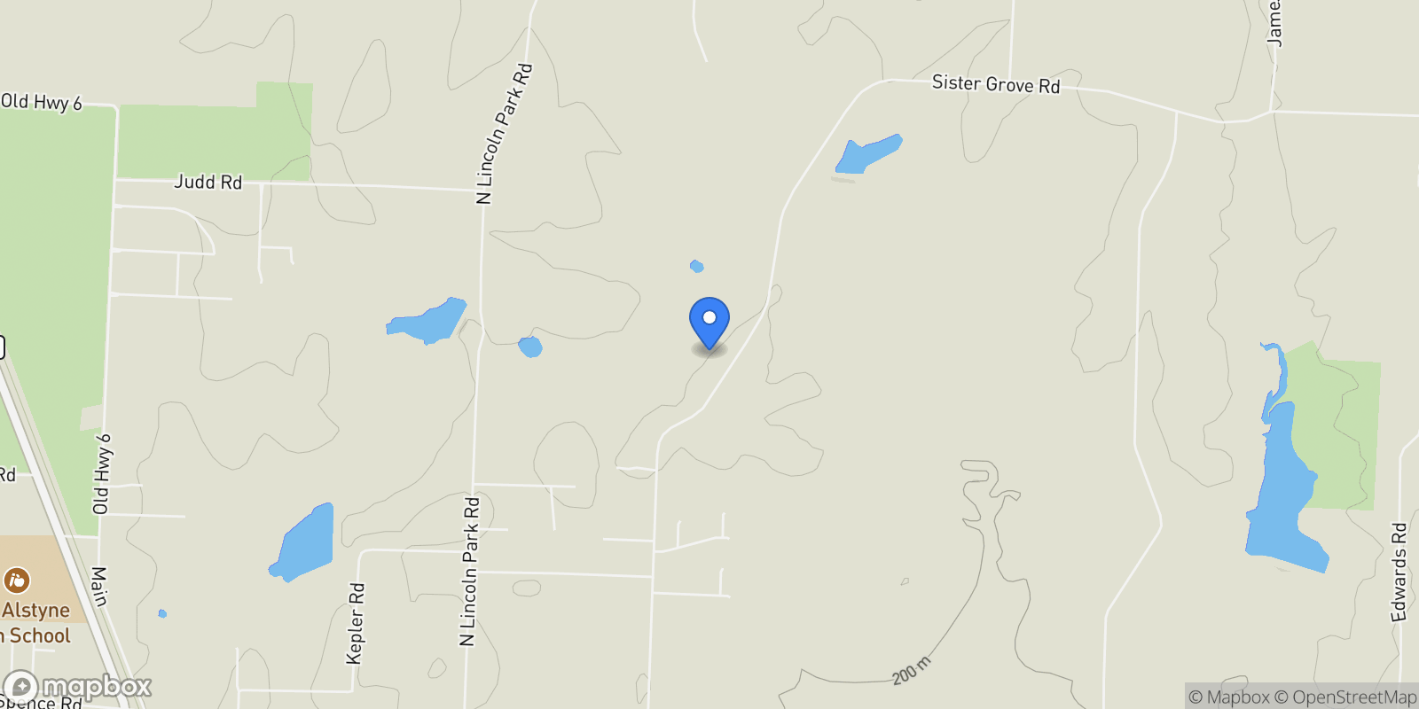 Map showing 1011 Sister Grove Road, Van Alstyne, Texas, United States.