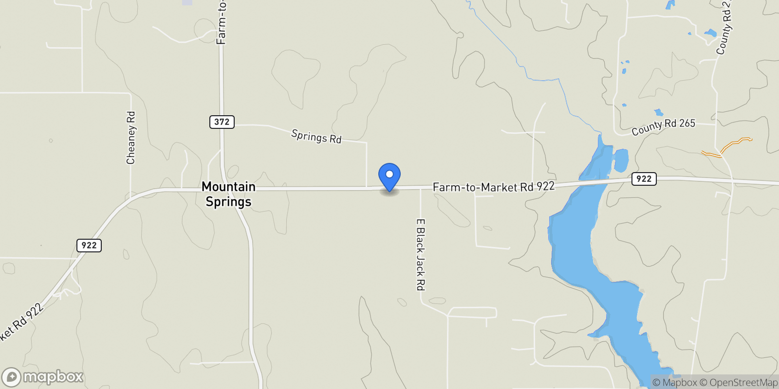 Map showing 8740 E Fm 922, Valley View, Texas, United States.