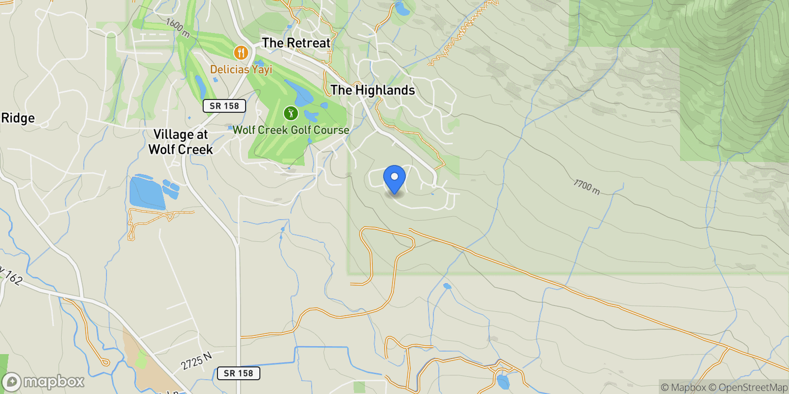 Map showing 5937 E BIG HORN PKWY, Eden, Utah, United States.