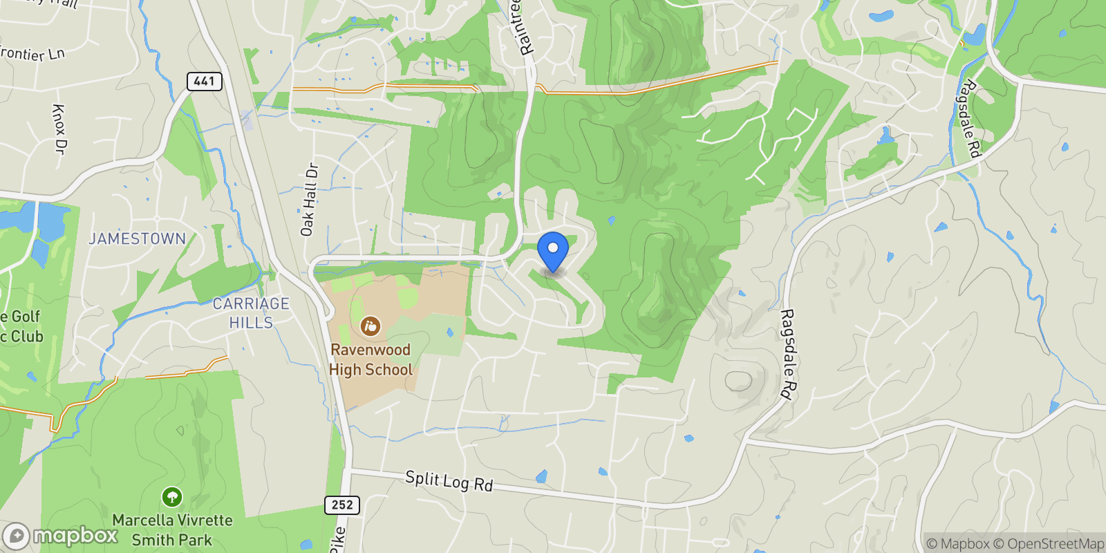 Map showing 9431 Highwood Hill Rd, Nashville, Tennessee, United States.