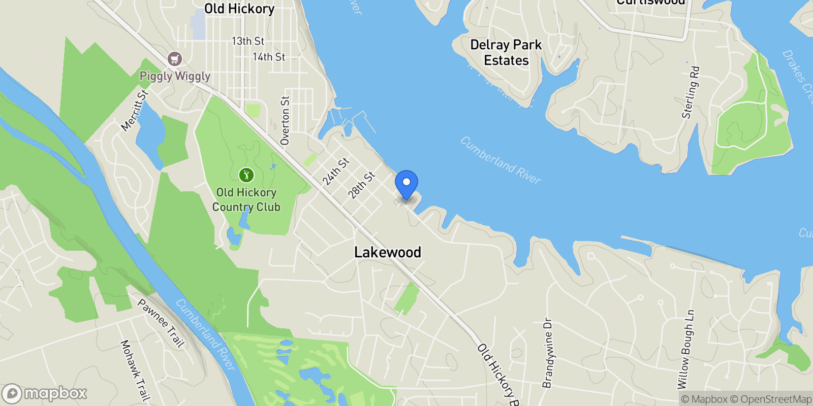Map showing 501 Sandy Cv, Nashville, Tennessee, United States.