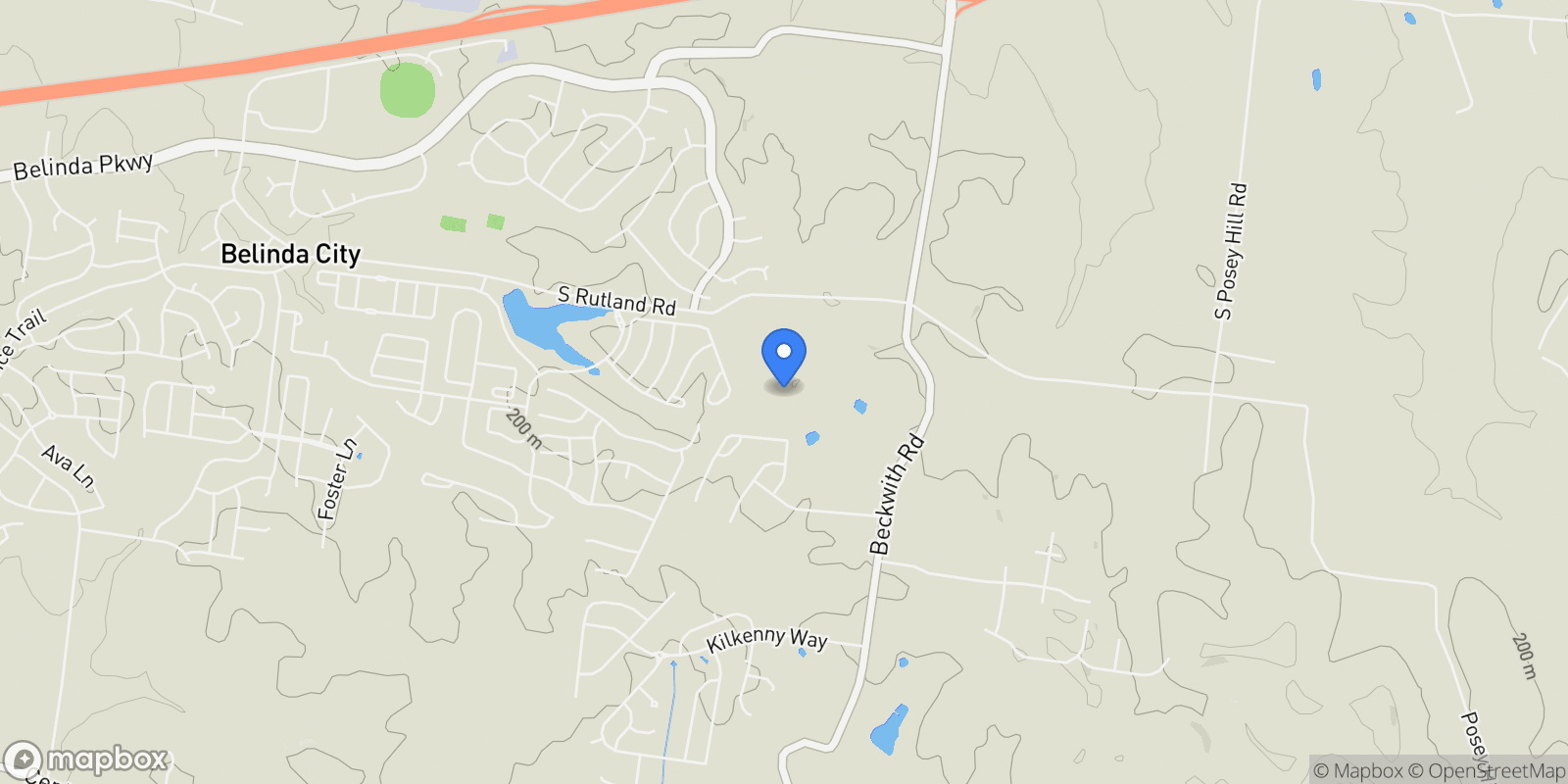 Map showing 2996 S Rutland Rd, Mt. Juliet, Tennessee, United States.