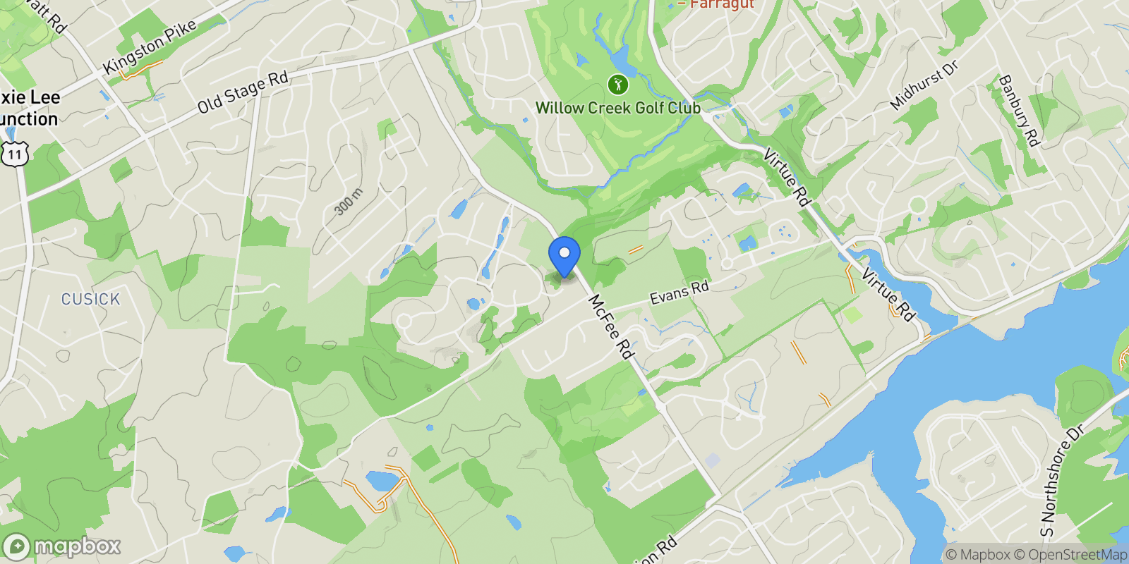 Map showing 818 Hammock Lane , Knoxville, TN 37934, Knoxville, Tennessee, United States.