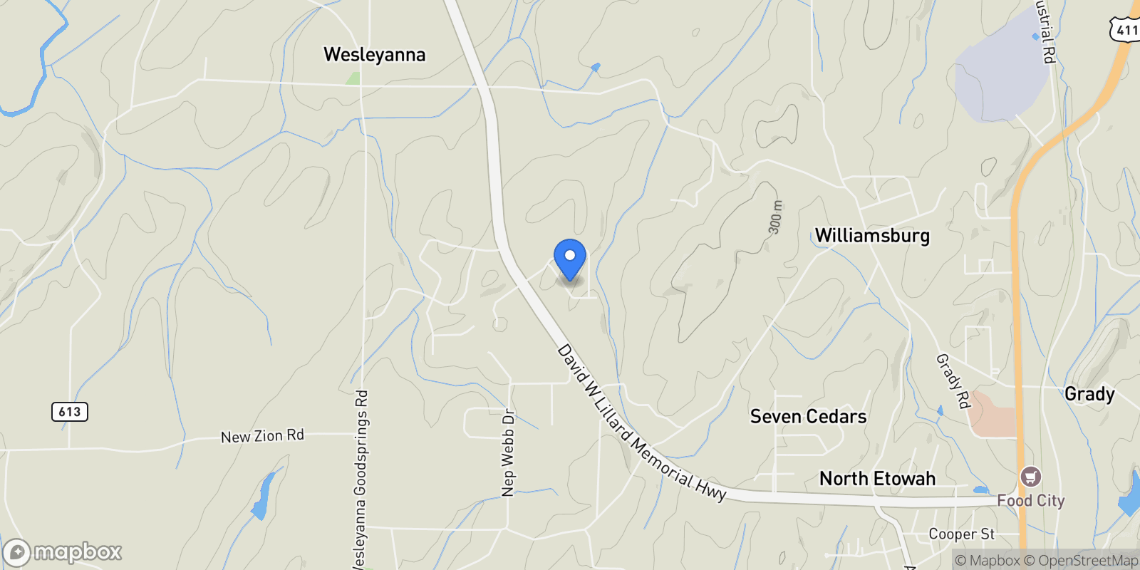 Map showing 115 County Road 531 , Etowah, TN 37331, Etowah, Tennessee, United States.