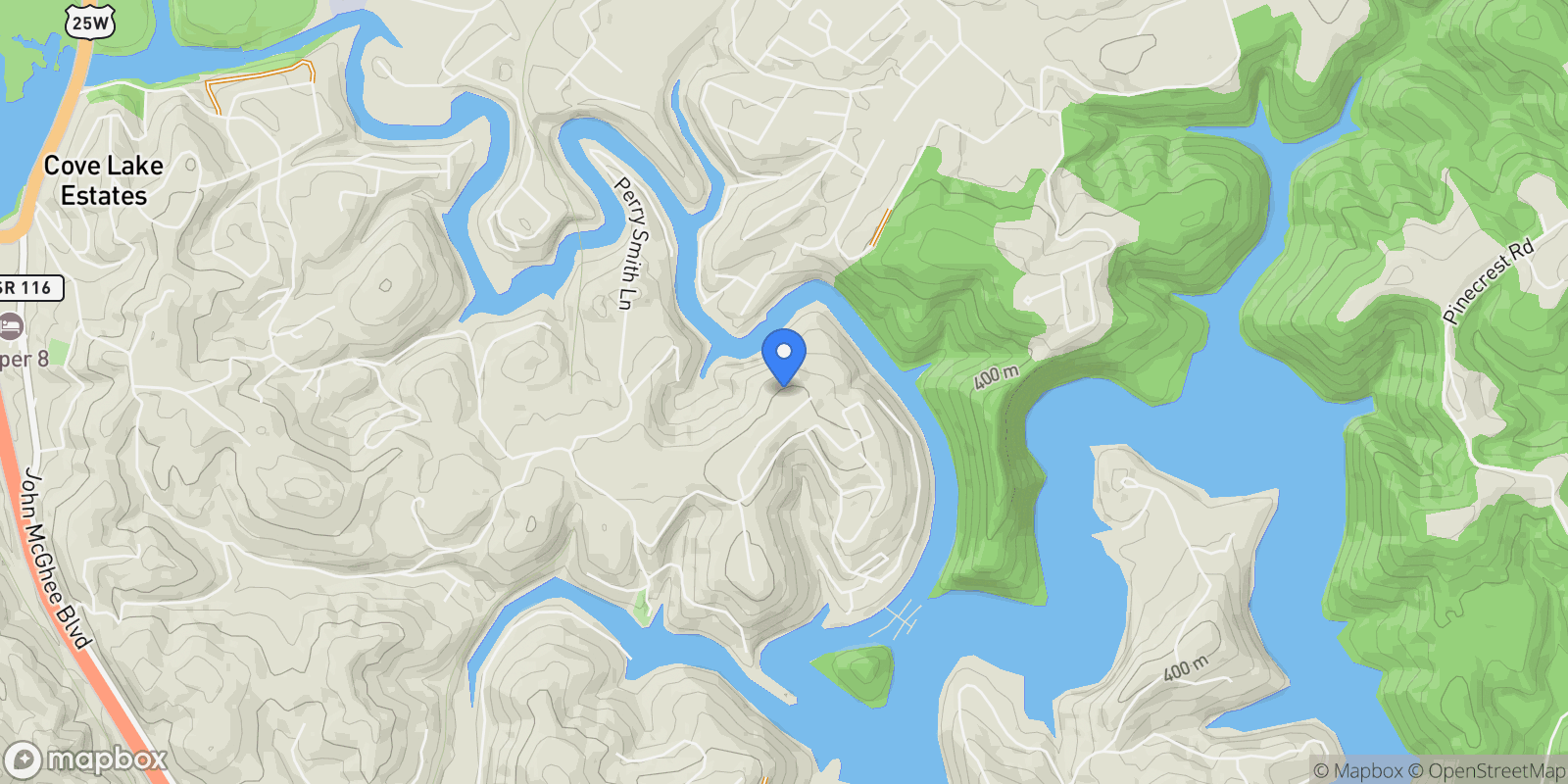 Map showing 237 Lakemont Lane , Caryville, TN 37714, Caryville, Tennessee, United States.