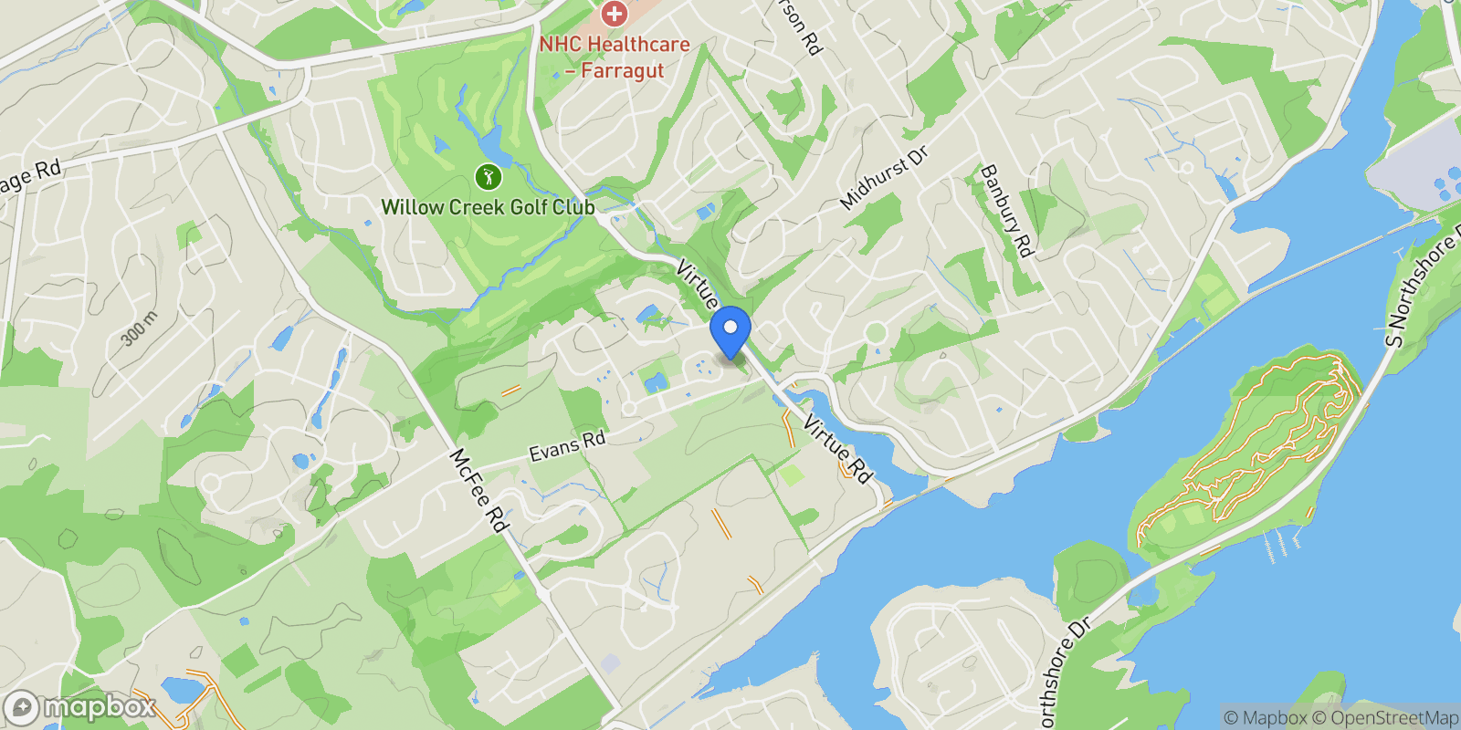 Map showing 12460 Ivy Lake Drive , Knoxville, TN 37934, Knoxville, Tennessee, United States.