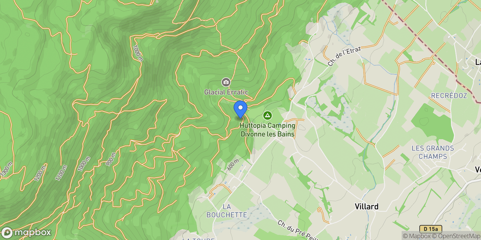 Map showing Divonne-les-Bains, Auvergne-Rhône-Alpes, France.