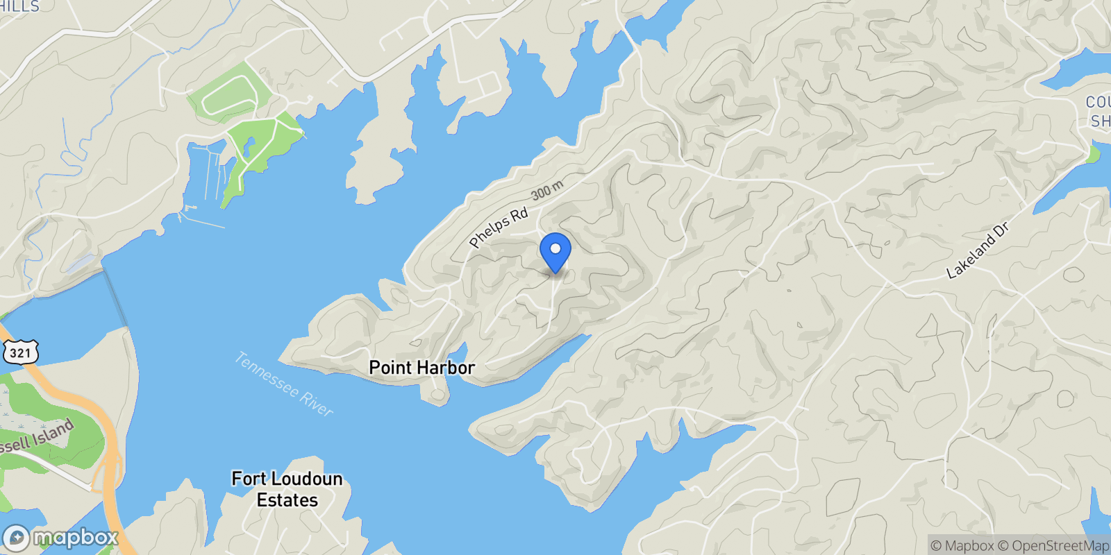 Map showing 788 Blackberry Ridge Drive , Lenoir City, TN 37772, Lenoir City, Tennessee, United States.