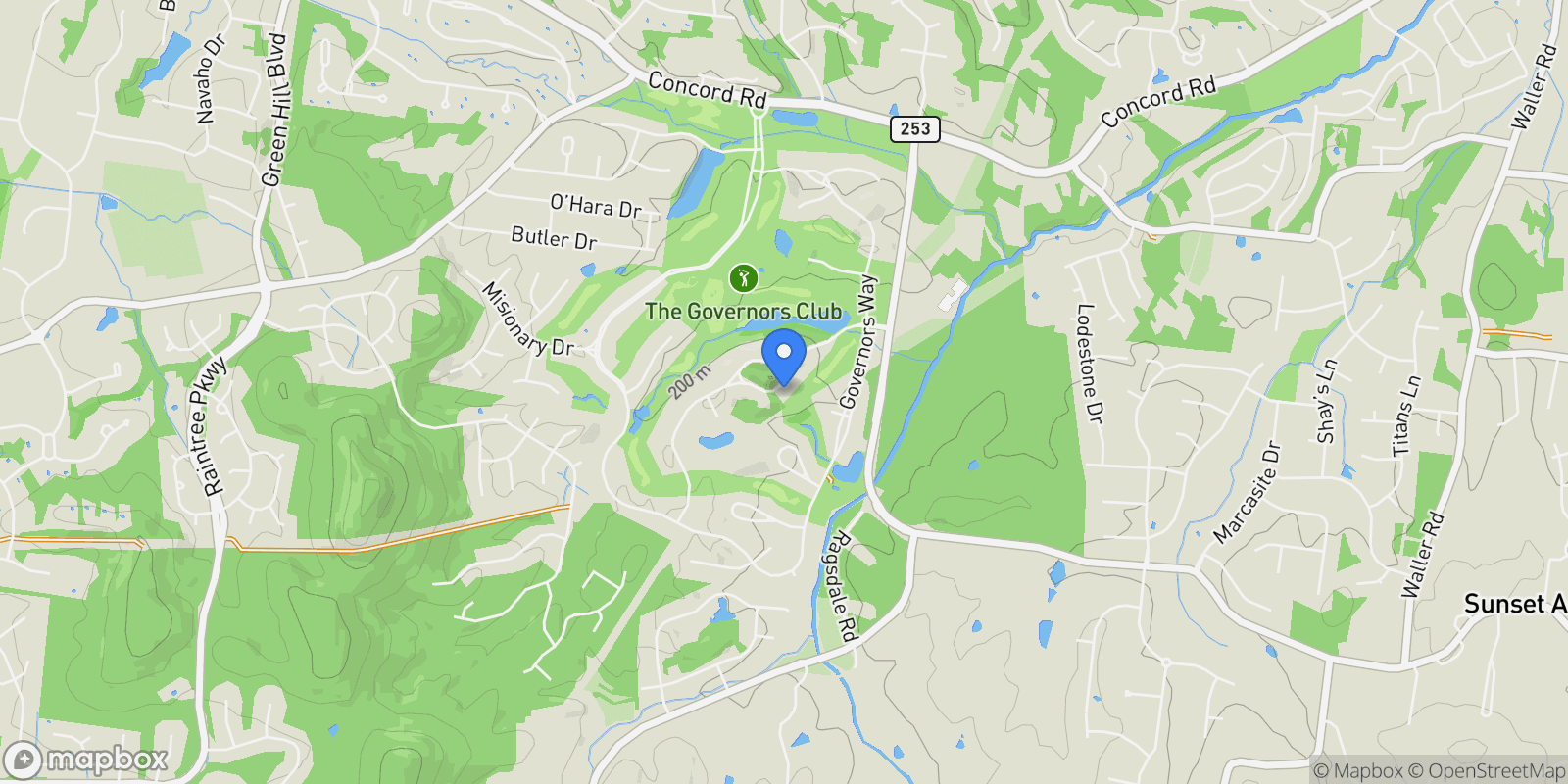Map showing 10 Colonel Winstead Dr, Nashville, Tennessee, United States.