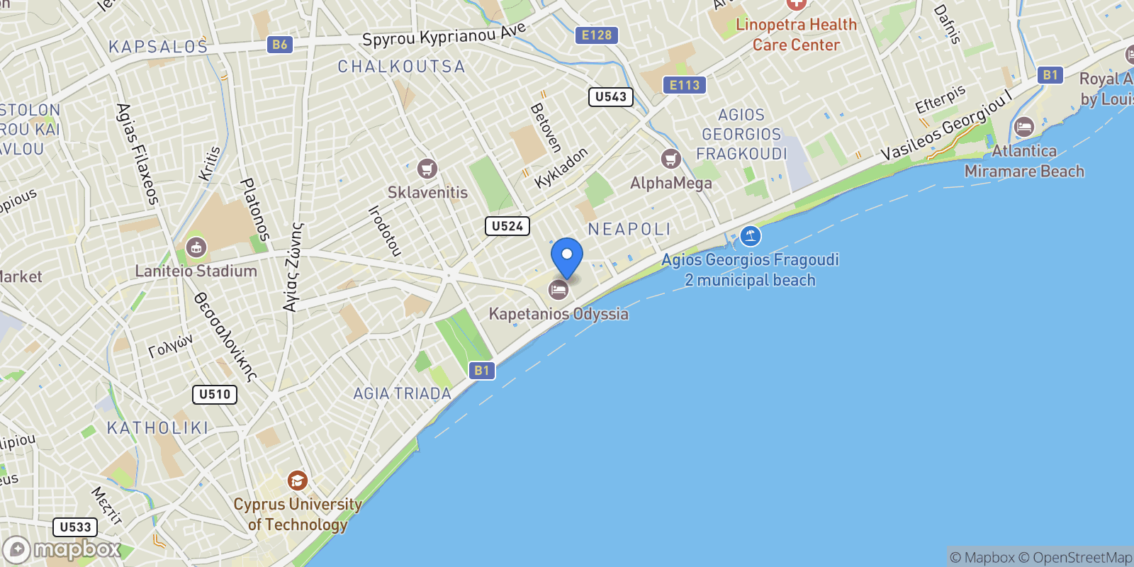 Map showing Chrysi Demetriadi 1, Lemesos 3106, Cyprus, Limassol, Limassol, Cyprus.