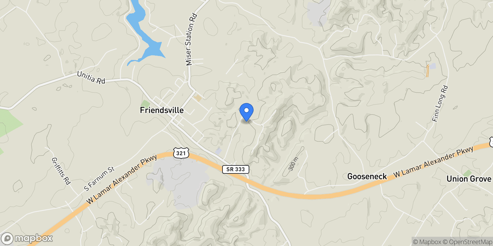Map showing 514 Enigma Code Way , Friendsville, TN 37737, Friendsville, Tennessee, United States.