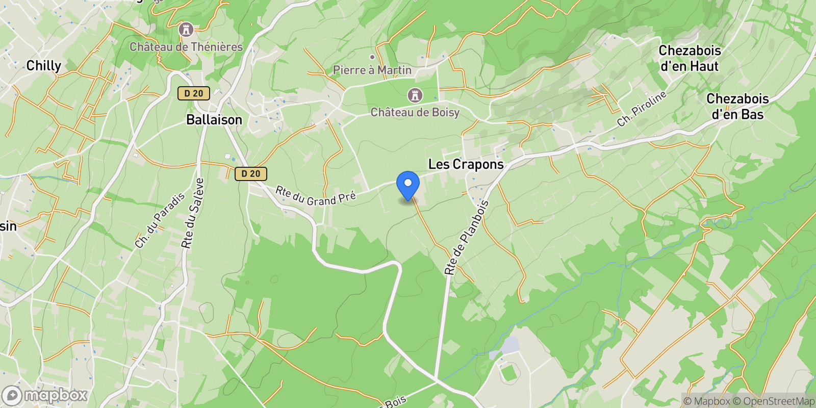 Map showing Ballaison, Auvergne-Rhône-Alpes, France.