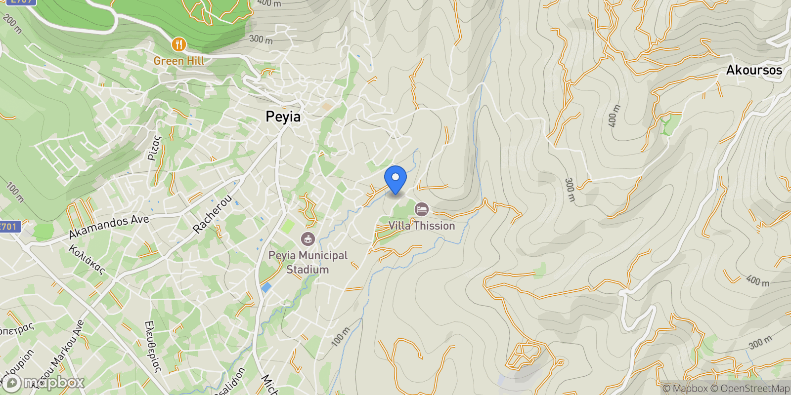 Map showing Peyia 8560, Cyprus, Peyia, Paphos, Cyprus.