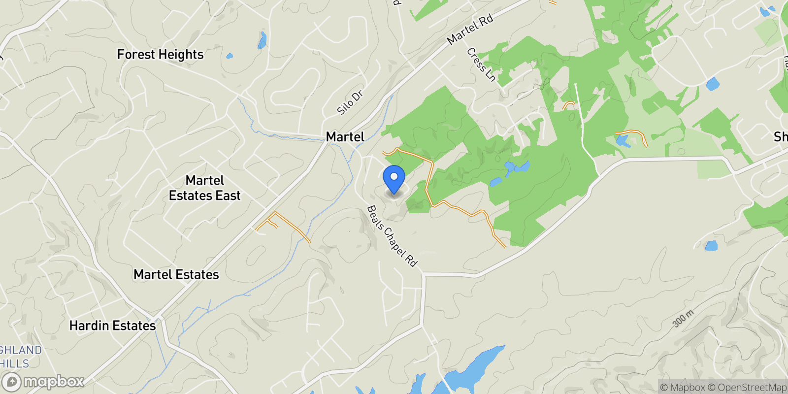 Map showing 328 Cedar Branch Trail , Lenoir City, TN 37772, Lenoir City, Tennessee, United States.