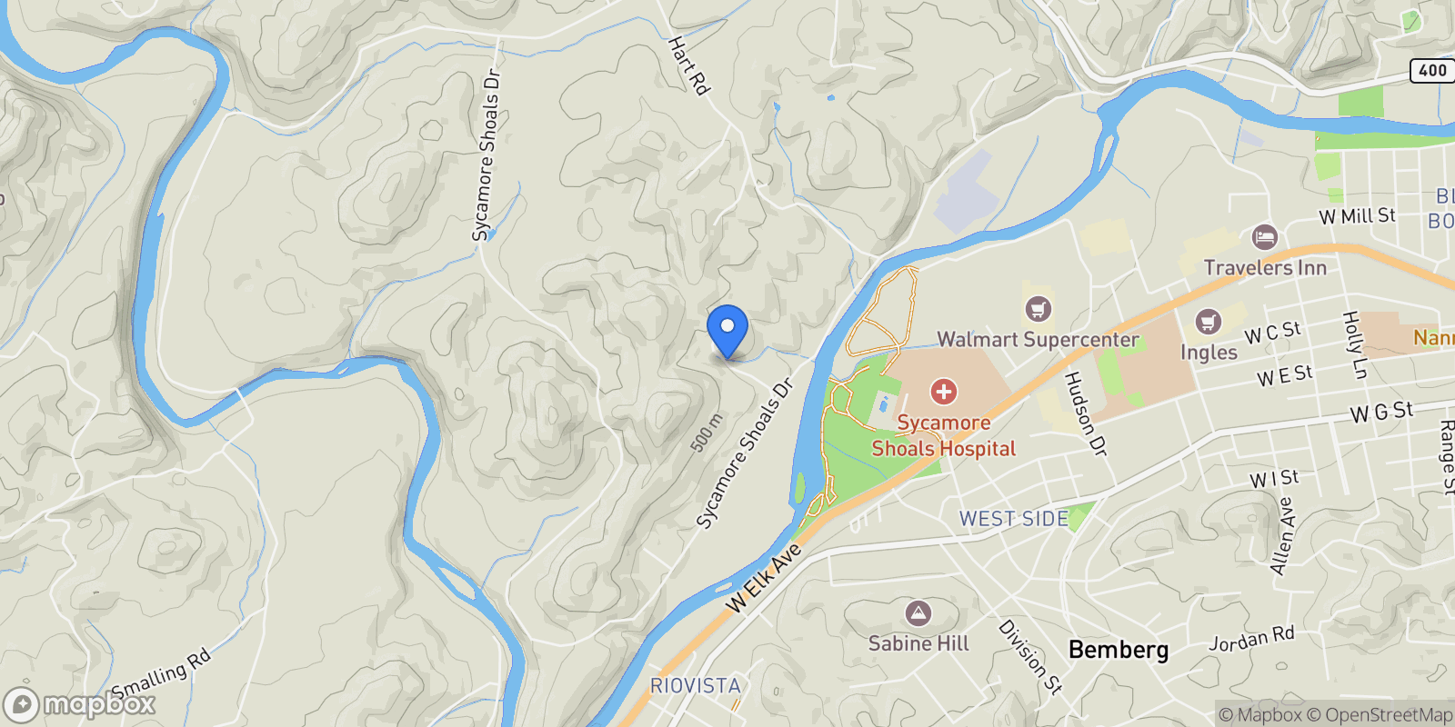 Map showing 149 Meredith Valley Lane , Elizabethton, TN 37643, Elizabethton, Tennessee, United States.