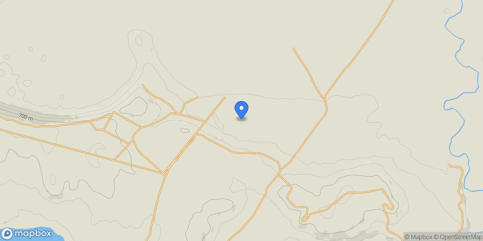 Map showing Campo de 444, Cushamen, ARGENTINA, Cushamen, Chubut Province, Argentina.