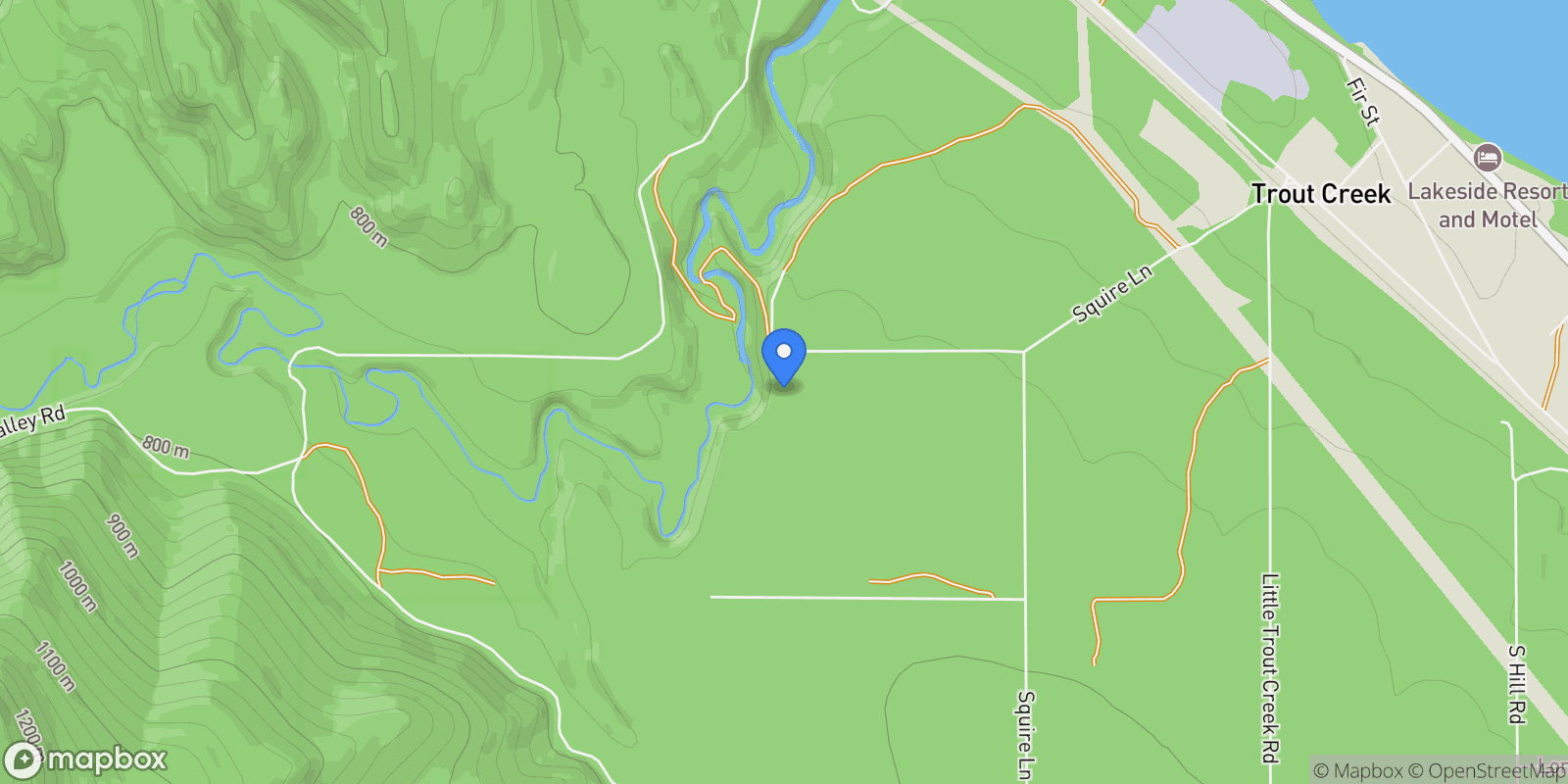 Map showing 135 Squire Lane S, Trout Creek, MT 59874, Trout Creek, Montana, United States.