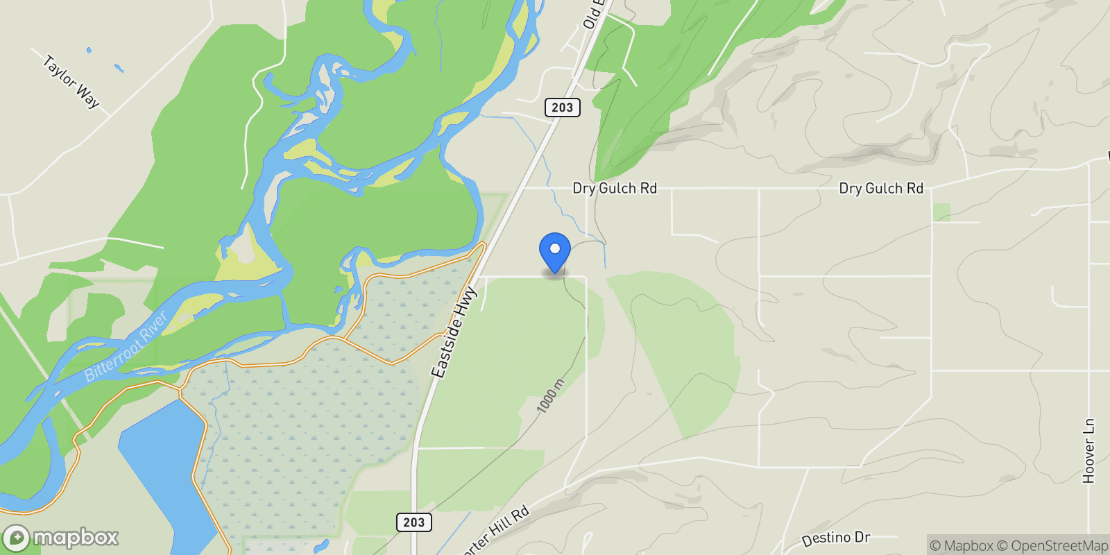 Map showing 5031 Cameron Rose Lane, Stevensville, MT 59870, Stevensville, Montana, United States.