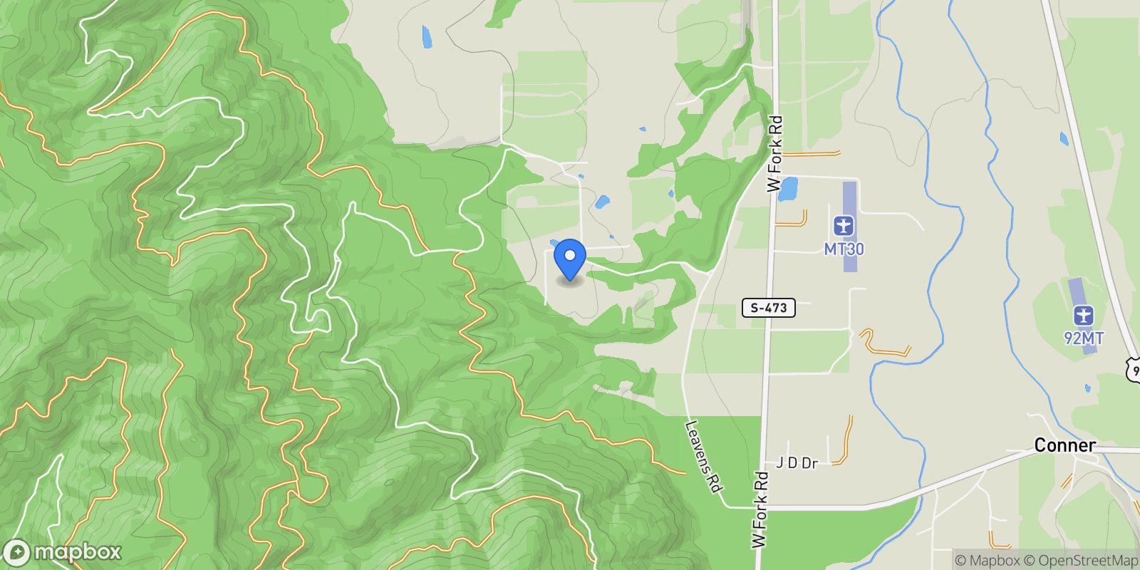 Map showing 181 Hart Bench Road, Darby, MT 59829, Darby, Montana, United States.