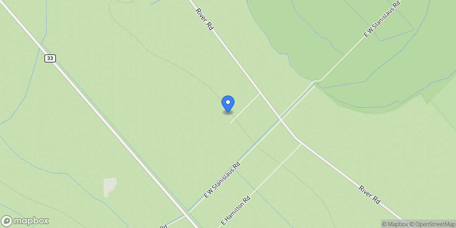 Map showing 419 Burkhard Road , Patterson, CA 95363, Westley, California, United States.