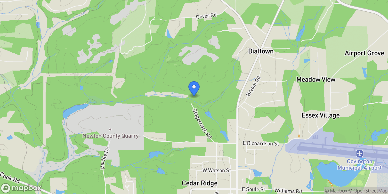 Map showing Oxford, Georgia, United States.