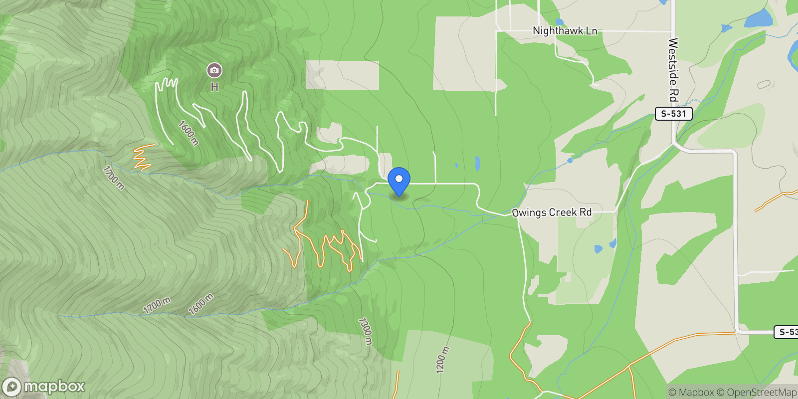 Map showing 363 Owings Creek Road, Hamilton, MT 59840, Hamilton, Montana, United States.