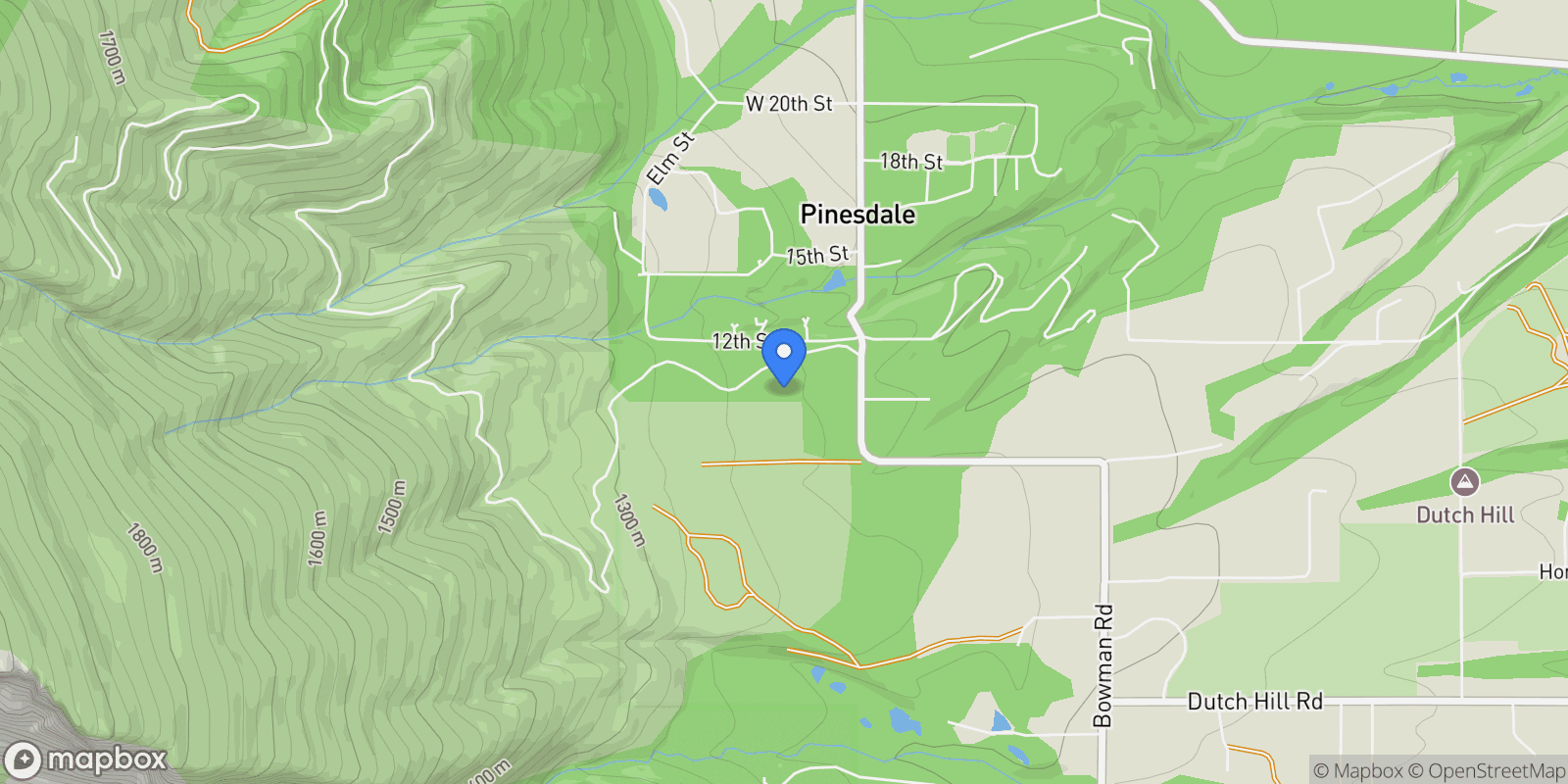 Map showing 895 W Cow Creek Road, Hamilton, MT 59840, Hamilton, Montana, United States.