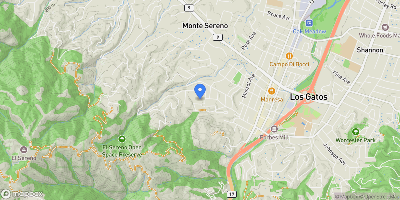 Map showing 600 Pennsylvania Avenue, #10 , Los Gatos, CA 95030, Los Gatos, California, United States.
