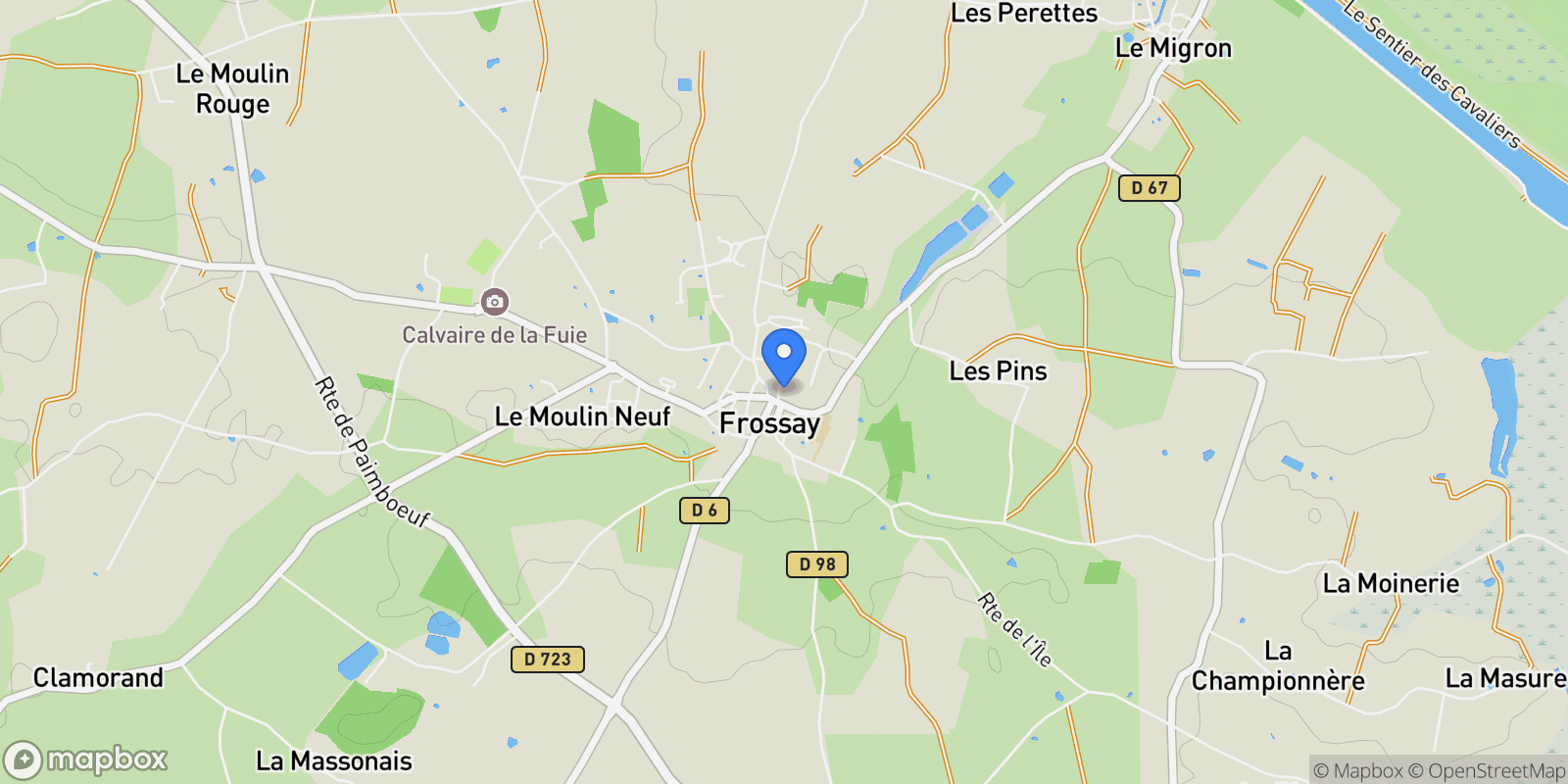 Map showing Frossay, Pays de la Loire, France.