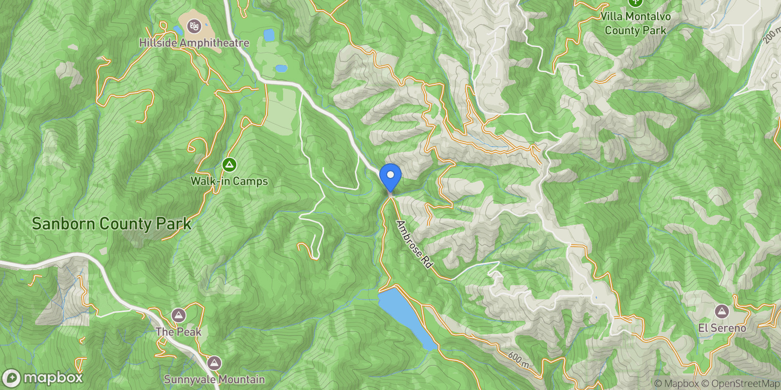 Map showing 16501 & 16503 Sanborn Road , Saratoga, CA 95070, Saratoga, California, United States.