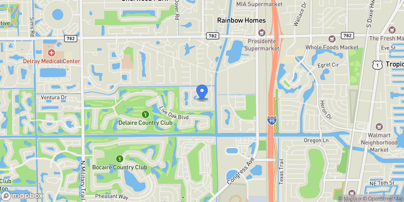 Map showing 2665 WINDHAM COURT, Delray Beach, Florida, United States.