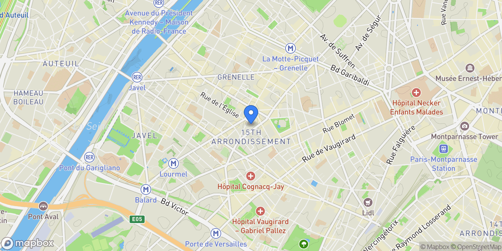 Map showing Paris, Paris, Paris, Île-de-France, France.