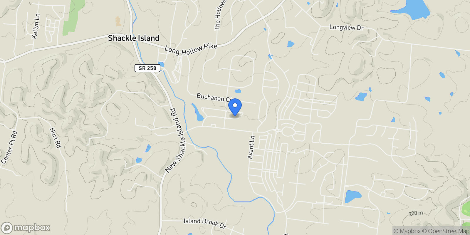 Map showing 1063 Gadwall Cir, Hendersonville, Tennessee, United States.