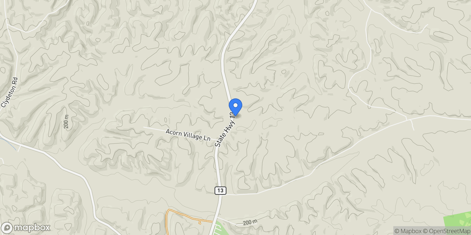 Map showing 3438 Highway 13 N, Waverly, Tennessee, United States.