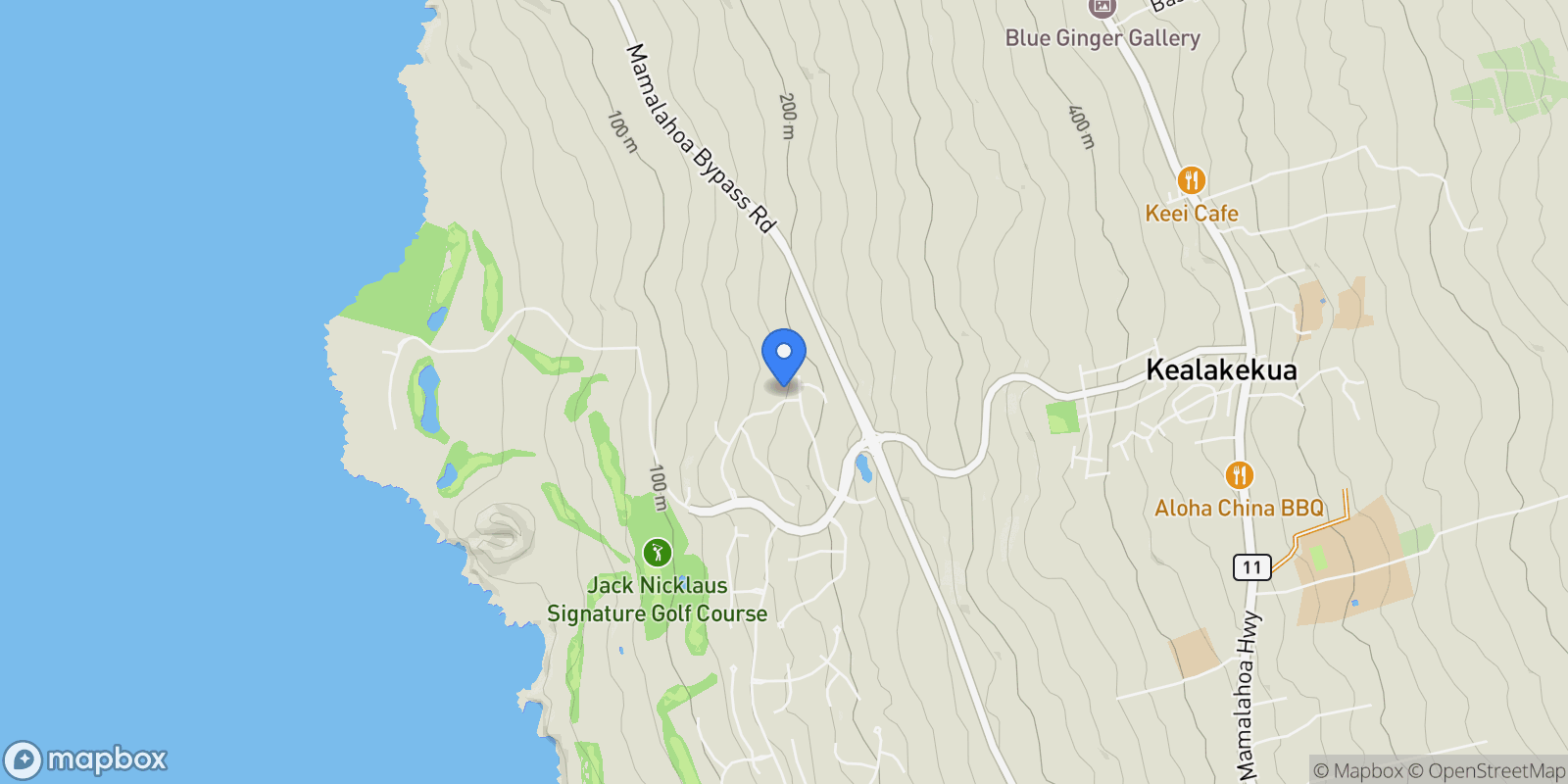 Map showing 81-589 KAIUE ST, Kealakekua, HI 96750, Kealakekua, Hawaii, United States.