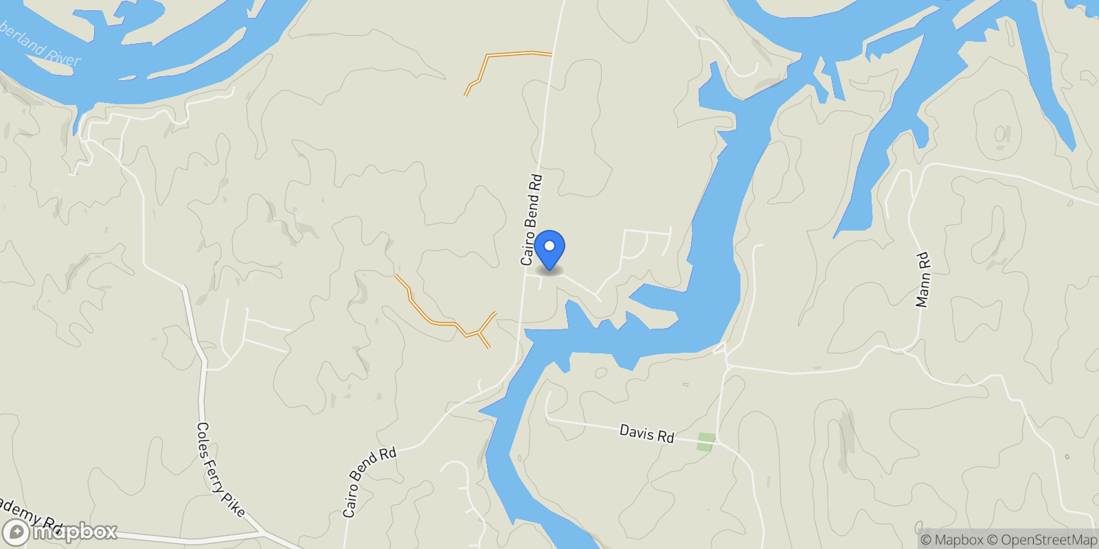 Map showing 815 Stonebrook Dr, Lebanon, Tennessee, United States.