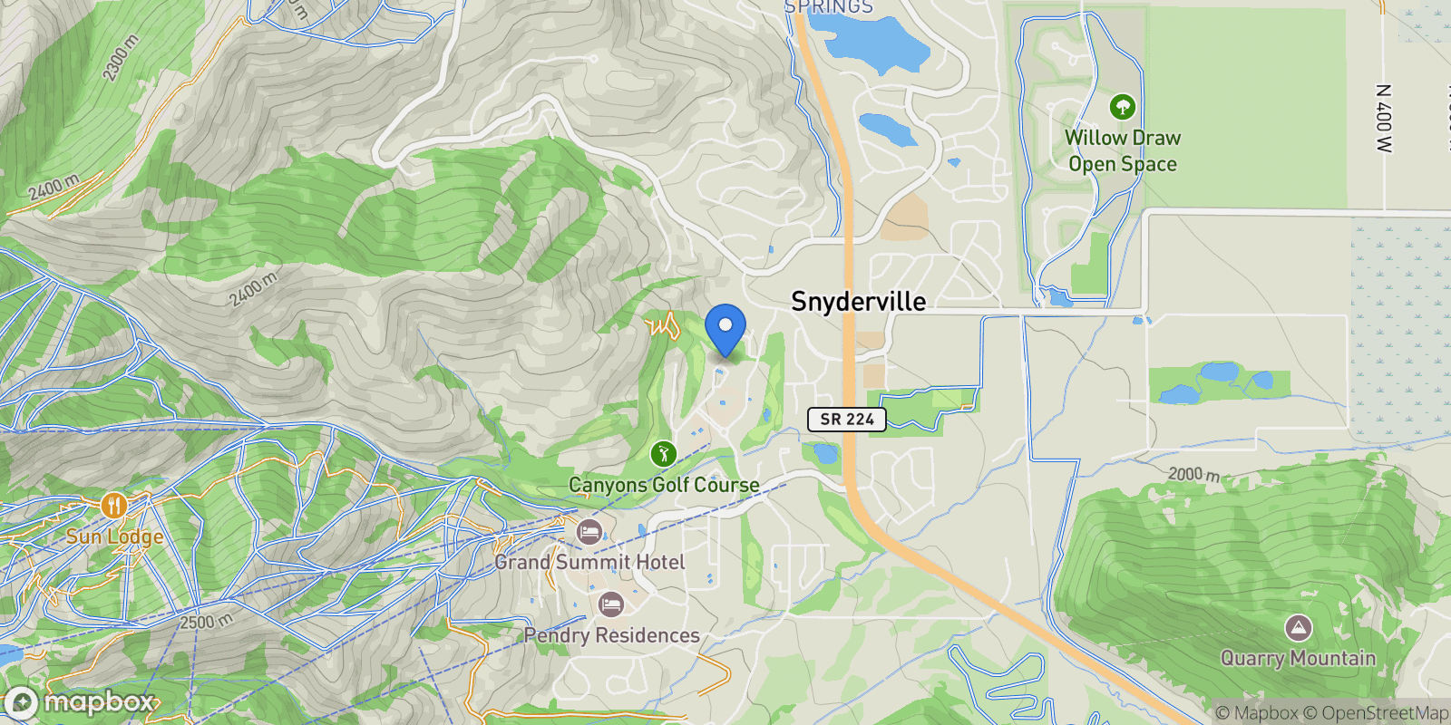 Map showing 4285 Willow Draw Drive #Unit 703, Park City, UT 84098, Park City, Utah, United States.