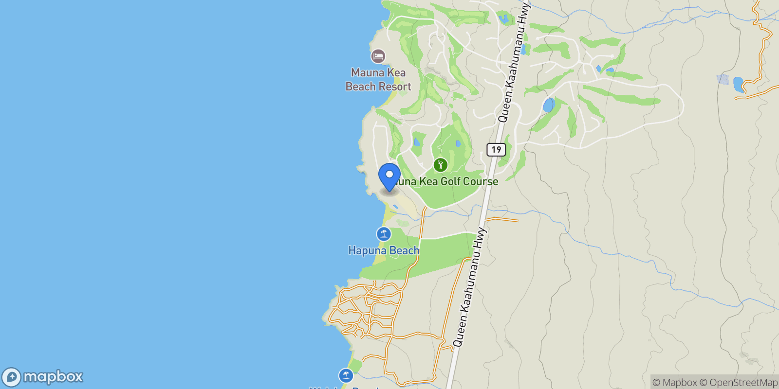 Map showing 66-84 KAUNAOA DR #B15, Kamuela, HI 96743, Waimea, Hawaii, United States.