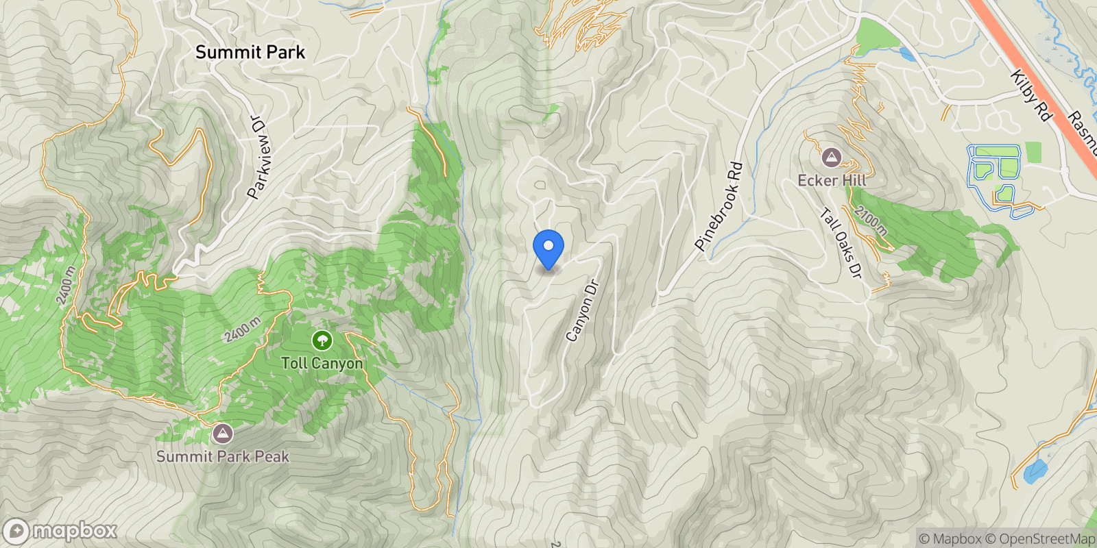 Map showing 7303 Pine Ridge Drive, Park City, UT 84098, Park City, Utah, United States.